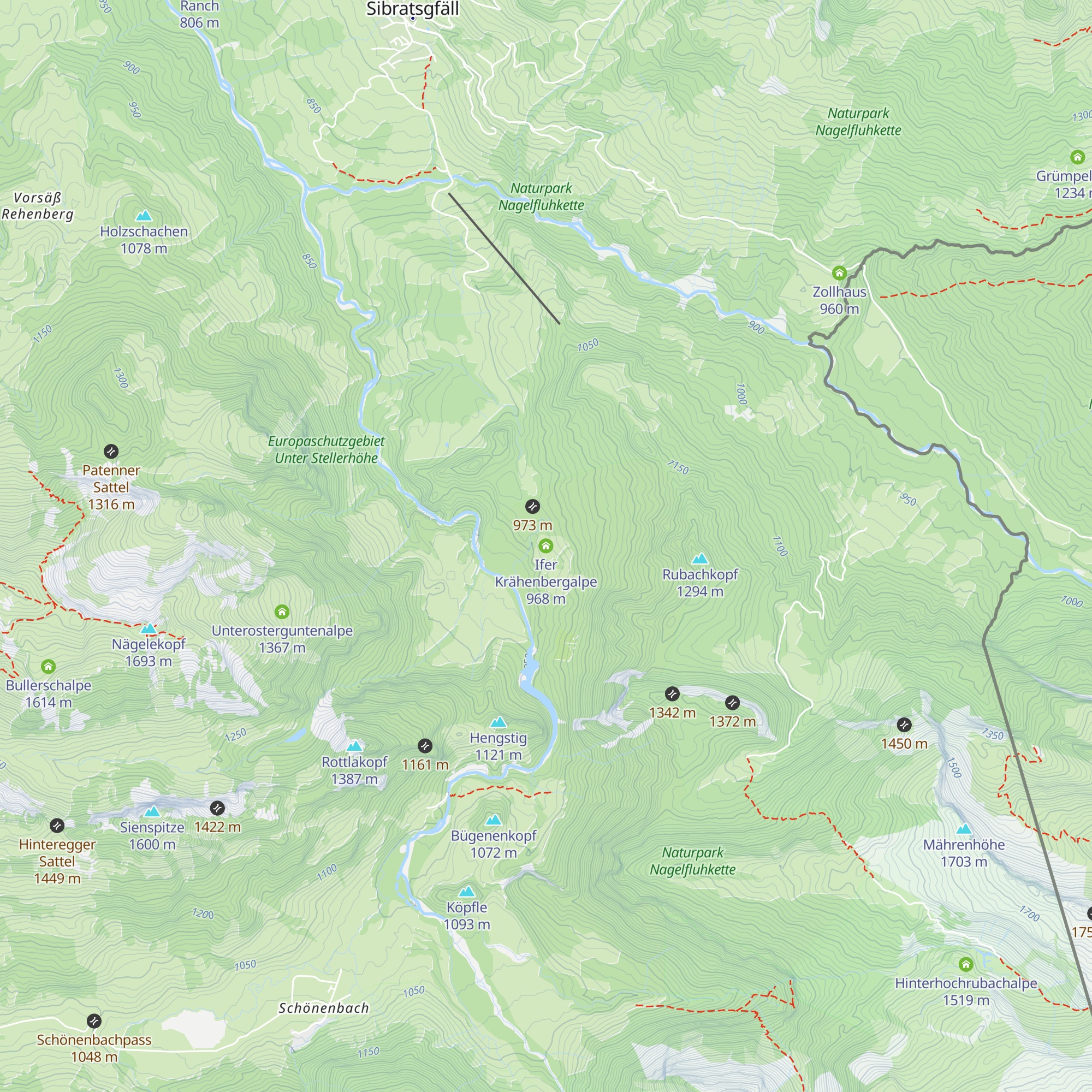 Ifer Krähenbergalpe map