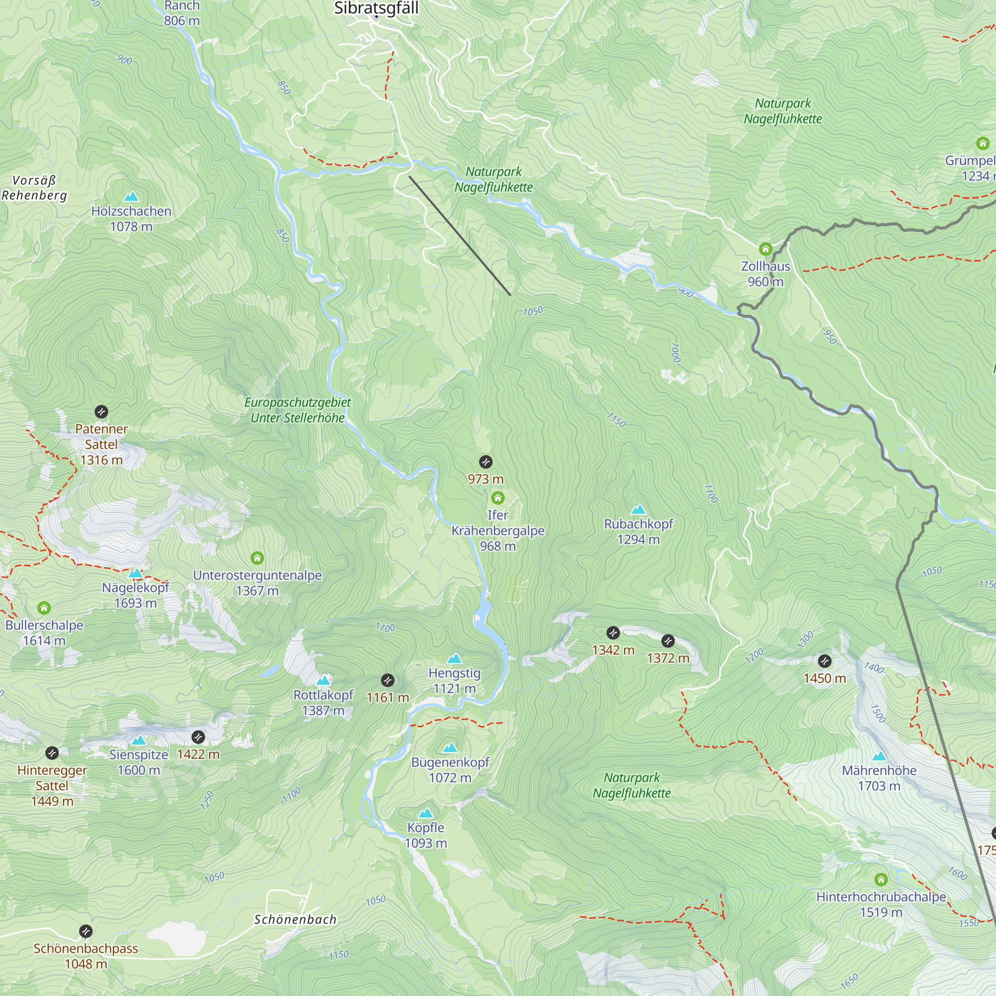 Ifer Krähenbergalpe map