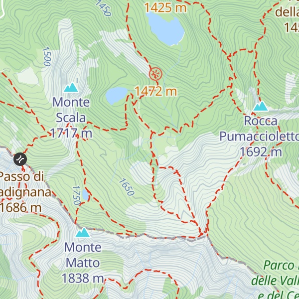 Map of Bivacco del Lago Scuro
