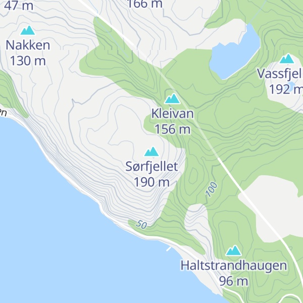Map of Sørfjellet