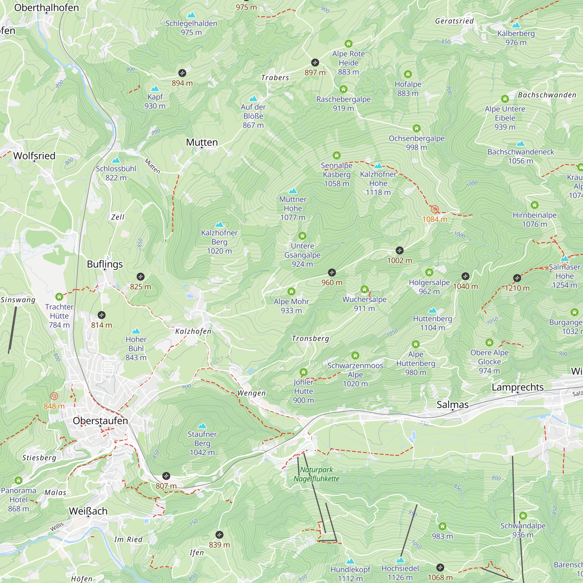 Alpe Mohr map