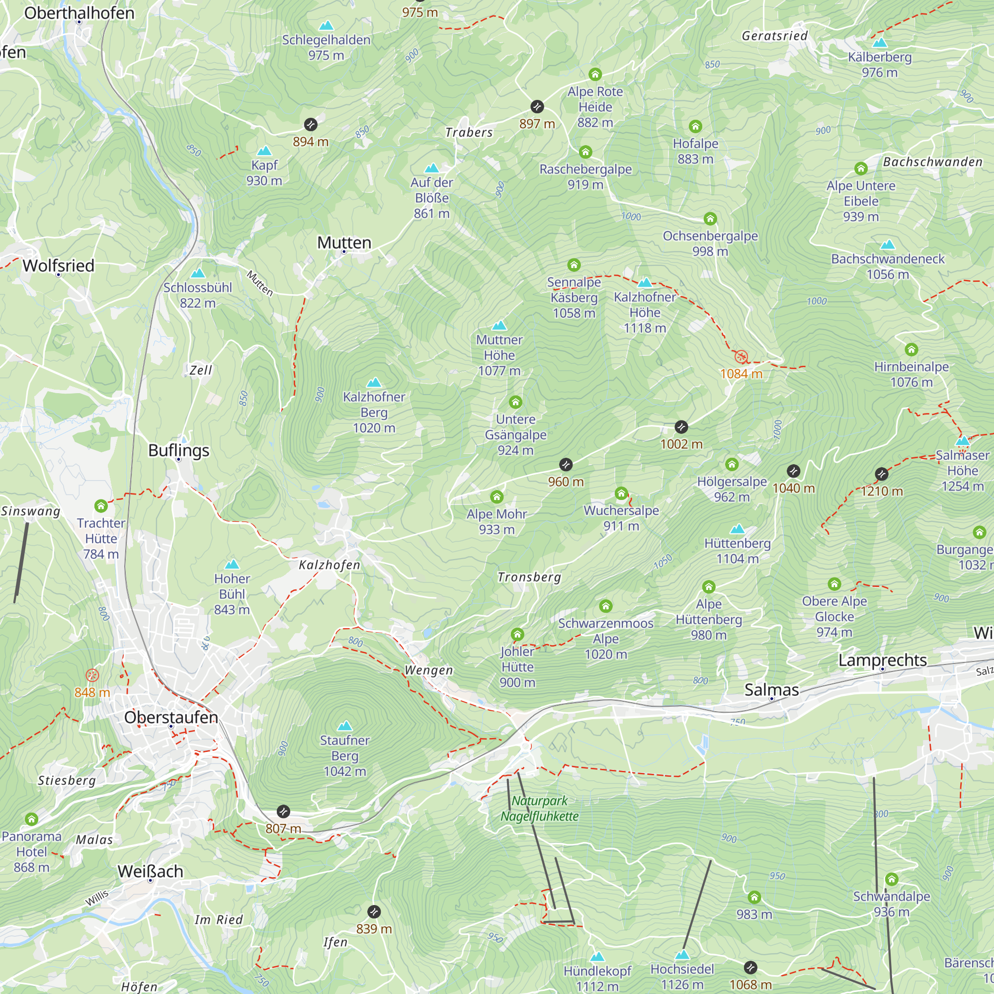 Alpe Mohr map