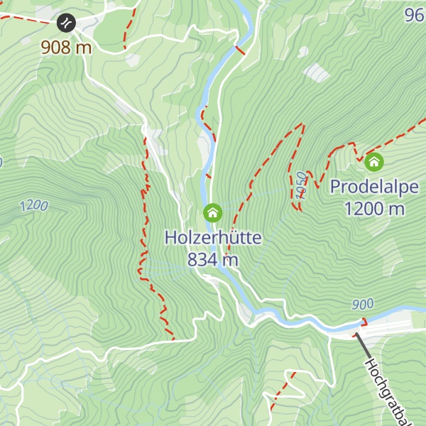 Map of Holzerhütte