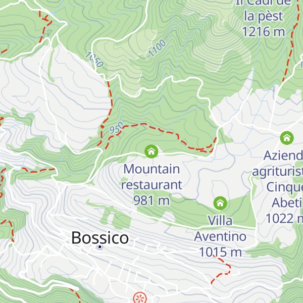 Map of Mountain restaurant