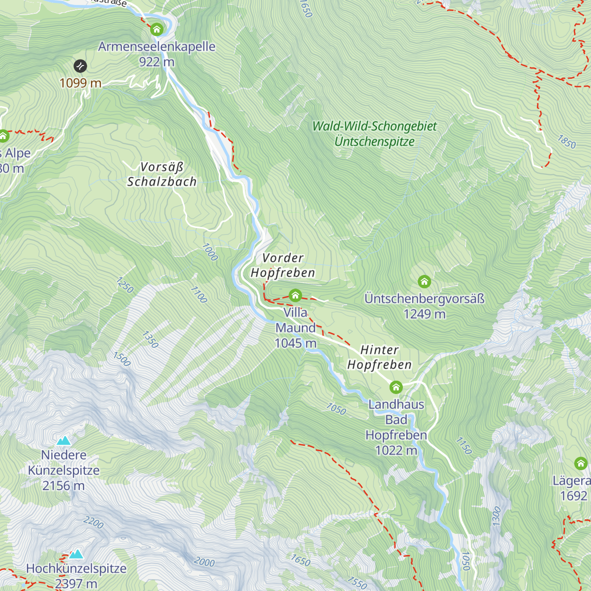 Villa Maund map