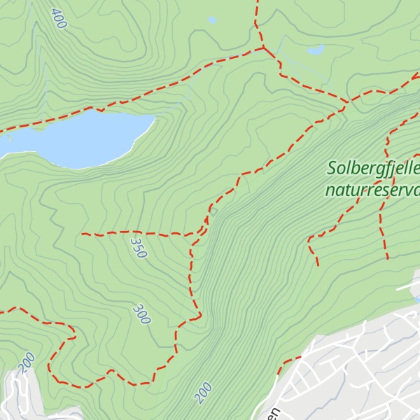 Map of Solbergfjellet