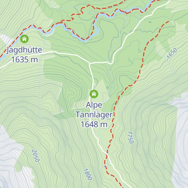 Map of Alpe Tannläger