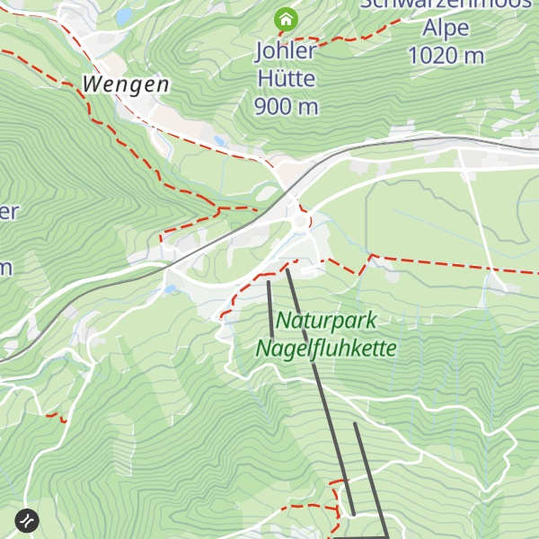 Map of Hündle Stuben