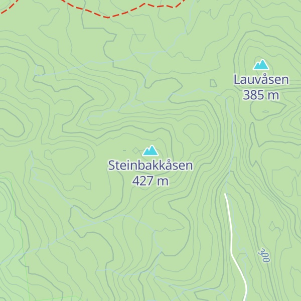 Map of Steinbakkåsen