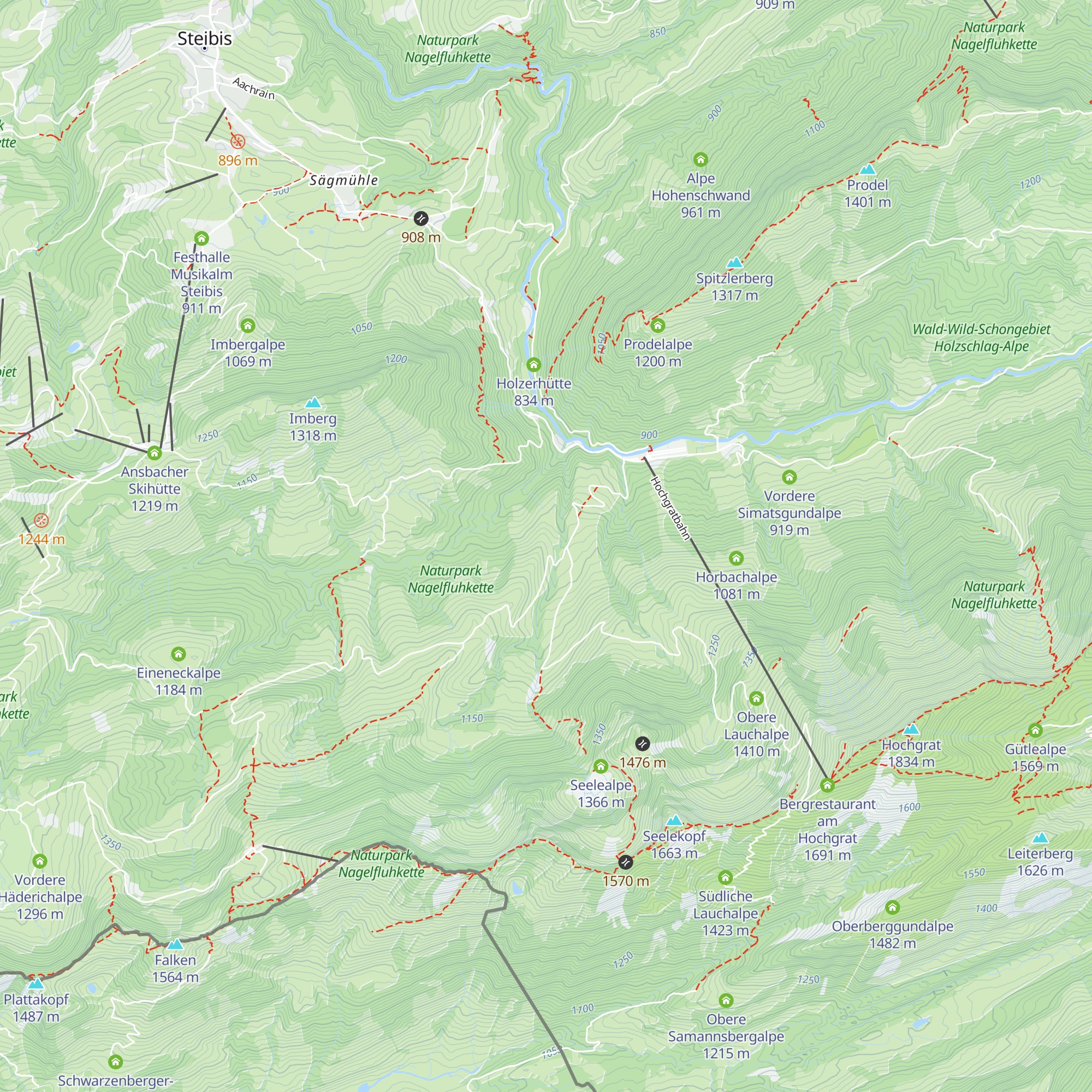 Untere Stiegalpe map