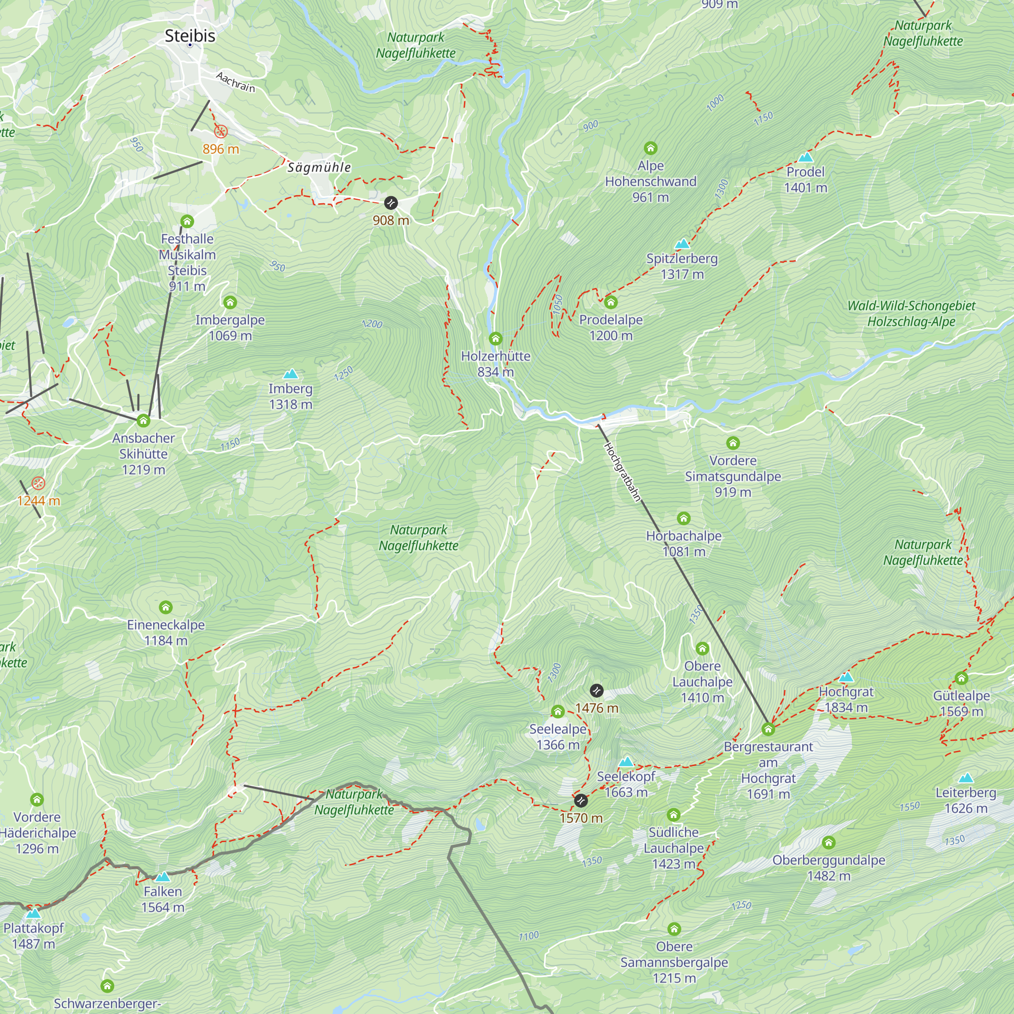 Untere Stiegalpe map