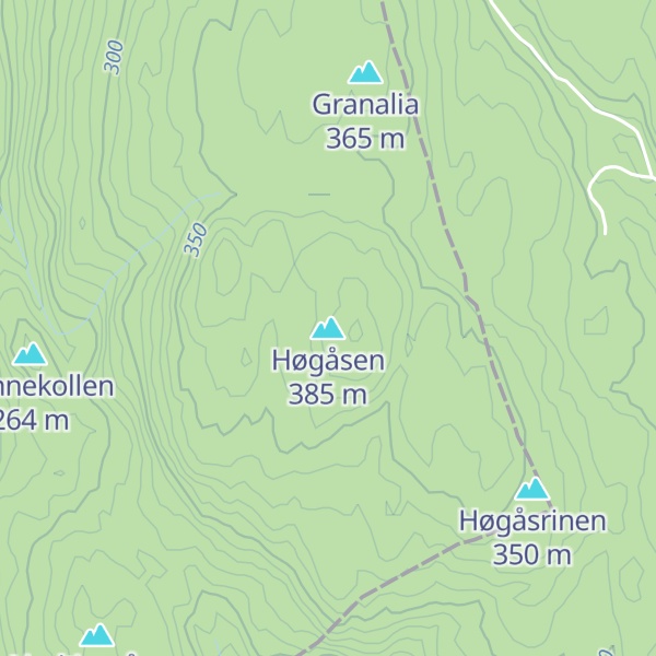 Map of Høgåsen