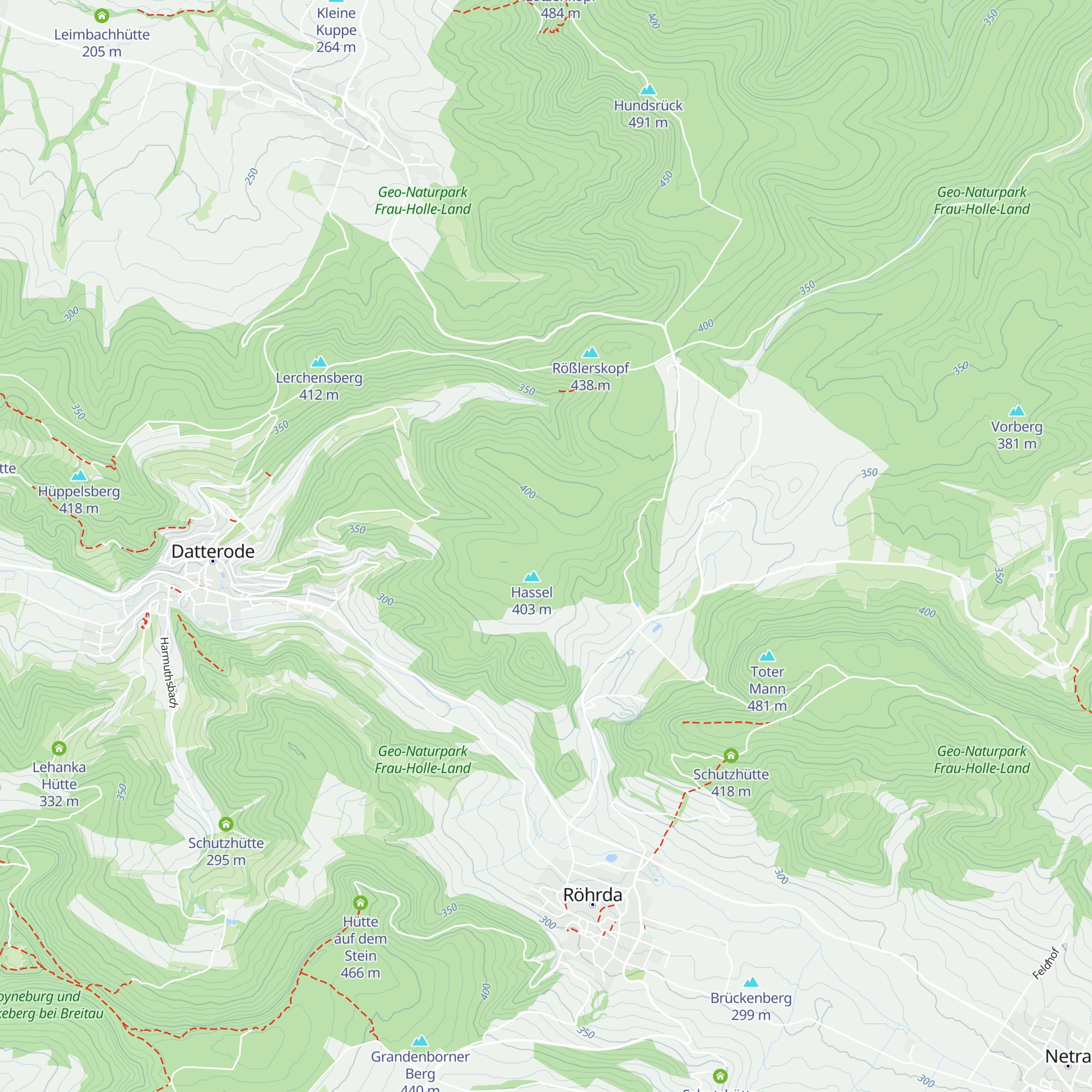 Hanrothhütte map