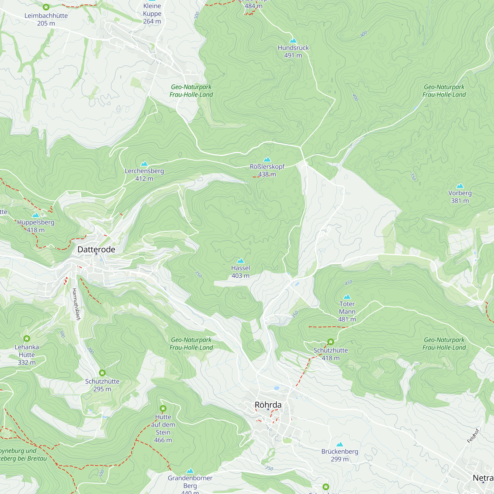 Hanrothhütte map