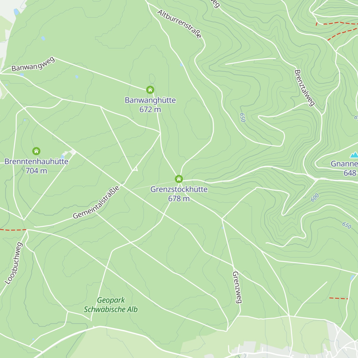 Grenzstockhütte map