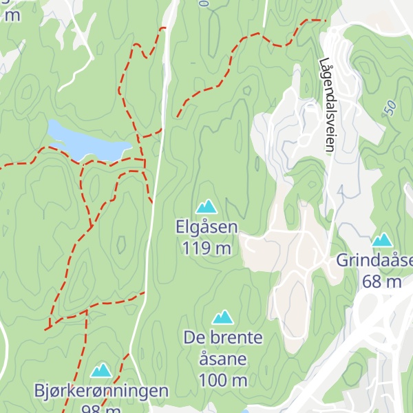 Map of Elgåsen