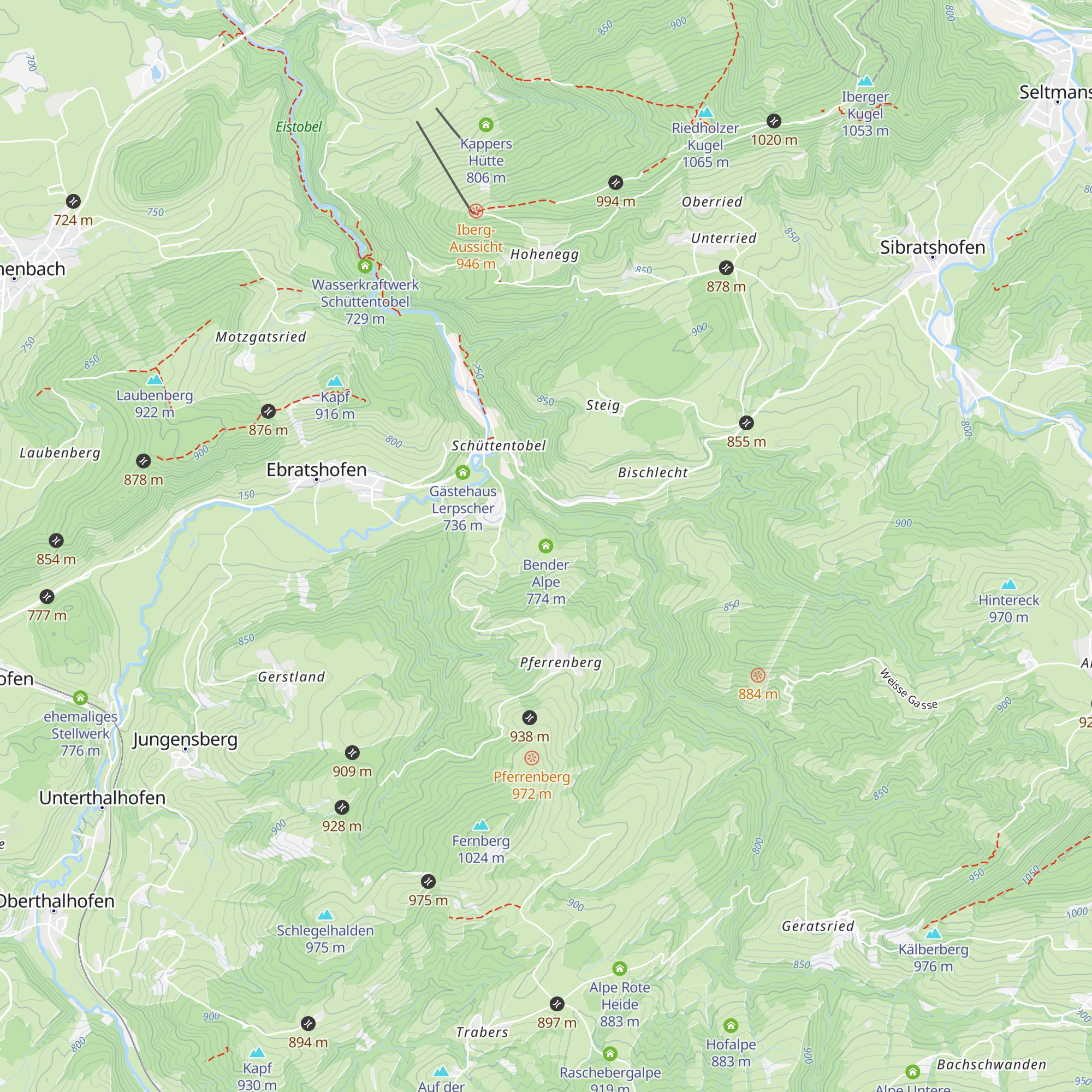 Bender Alpe map