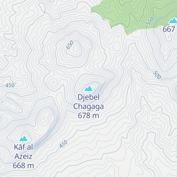 Map of Djebel Chagaga