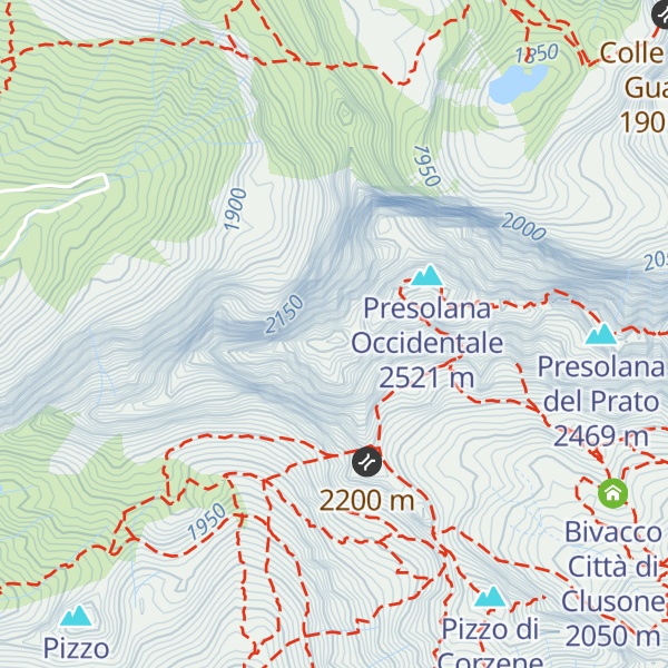 Map of Presolana di Castione