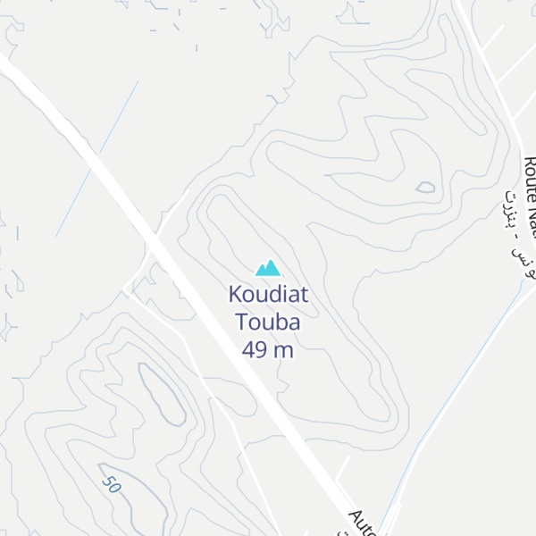 Map of Koudiat Touba