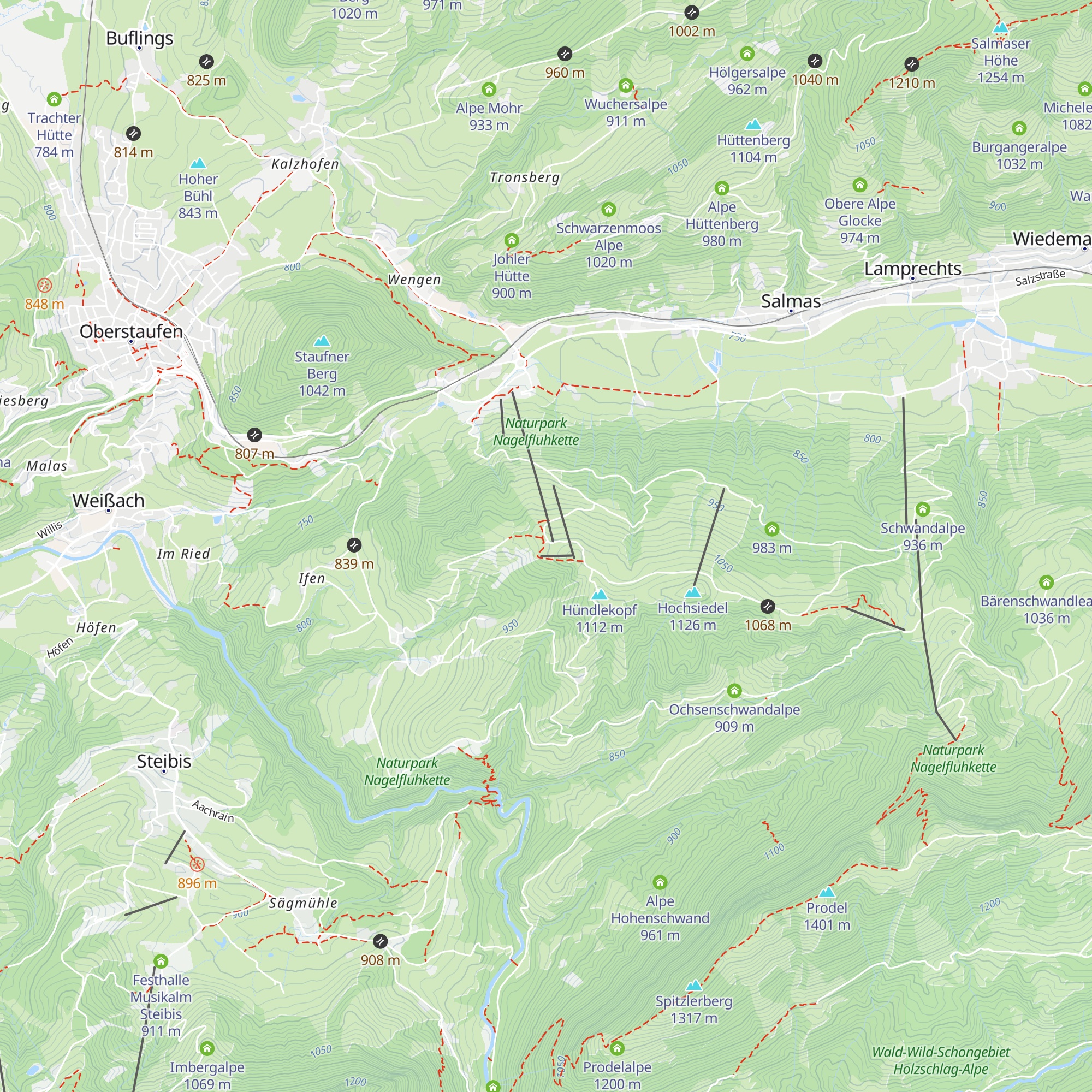 Berggaststätte s`Hündle map