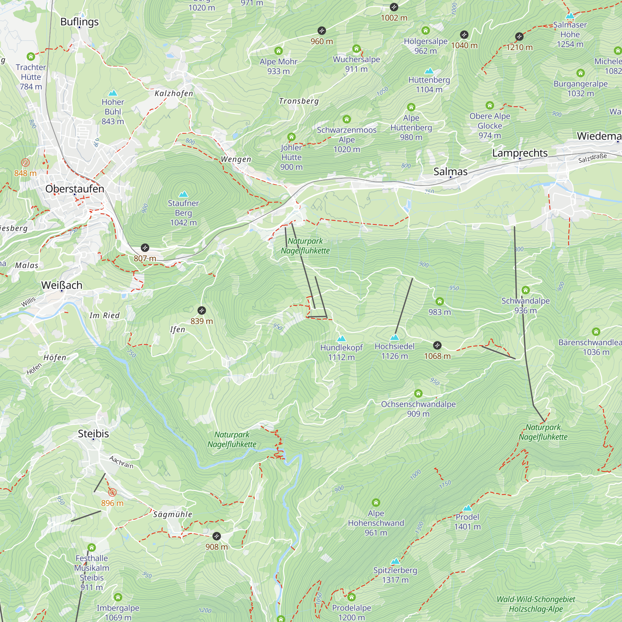 Berggaststätte s`Hündle map