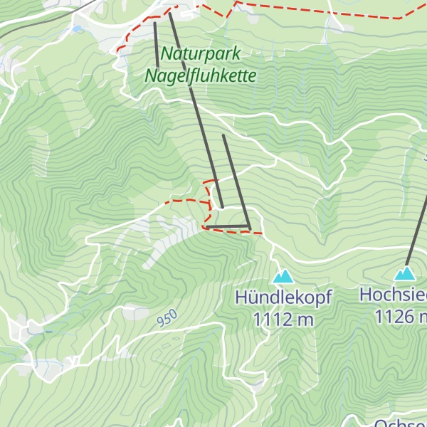 Map of Berggaststätte s`Hündle