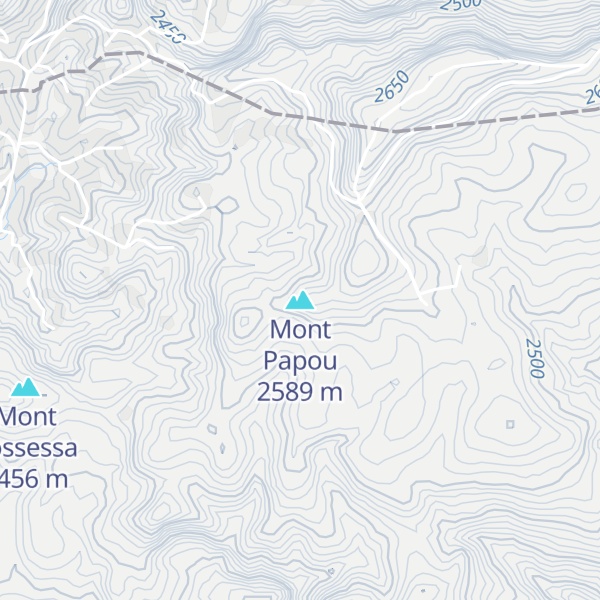 Map of Mont Papou