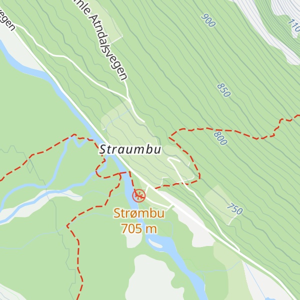 Map of Straumbu Turistgard