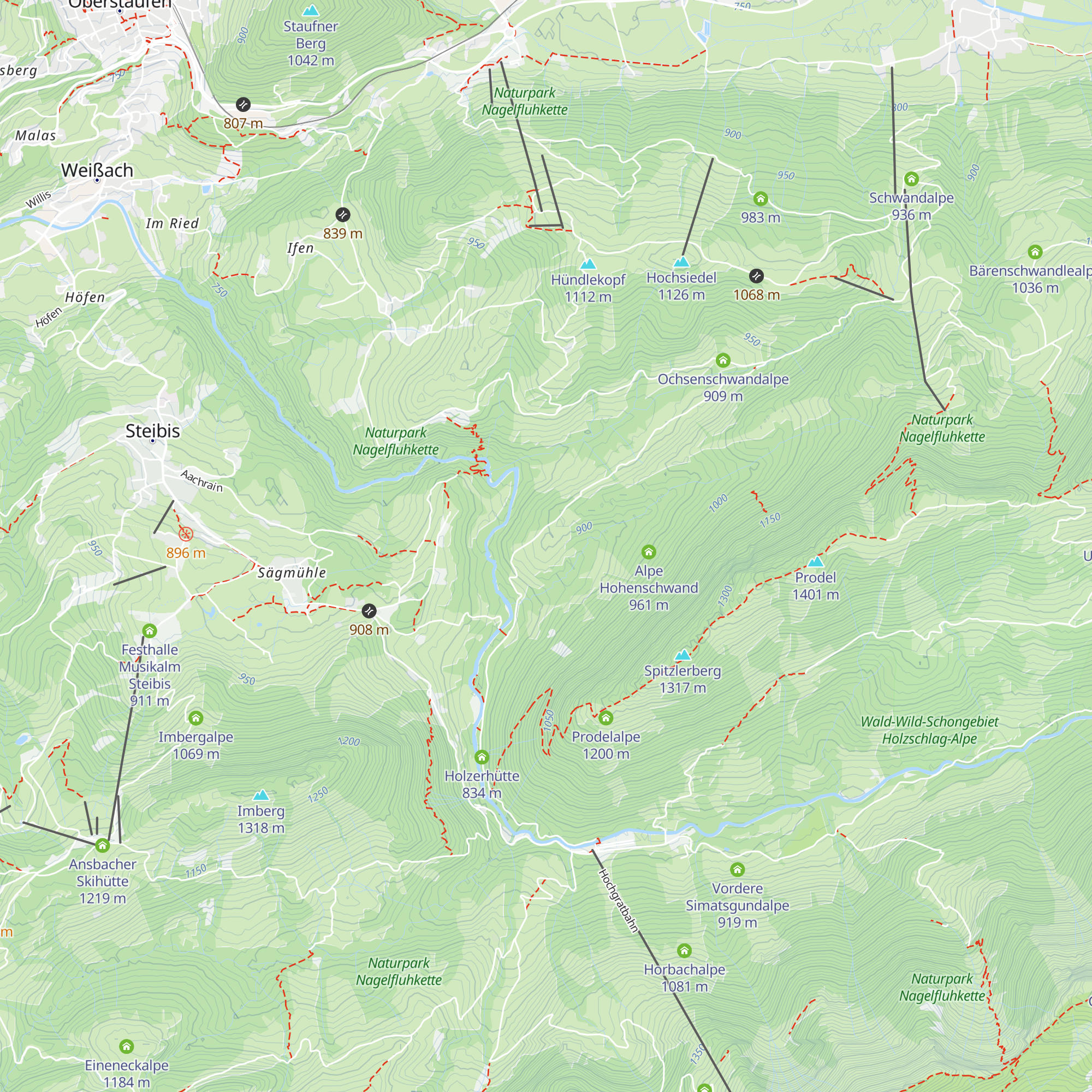 Spitzleralpe map