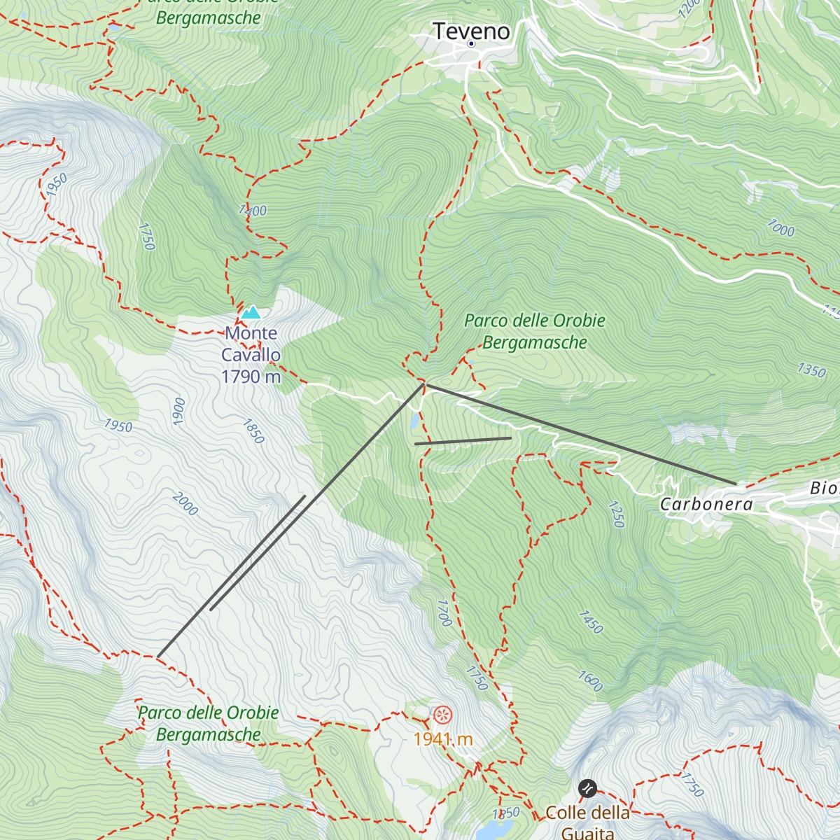 Malga Bolzone map