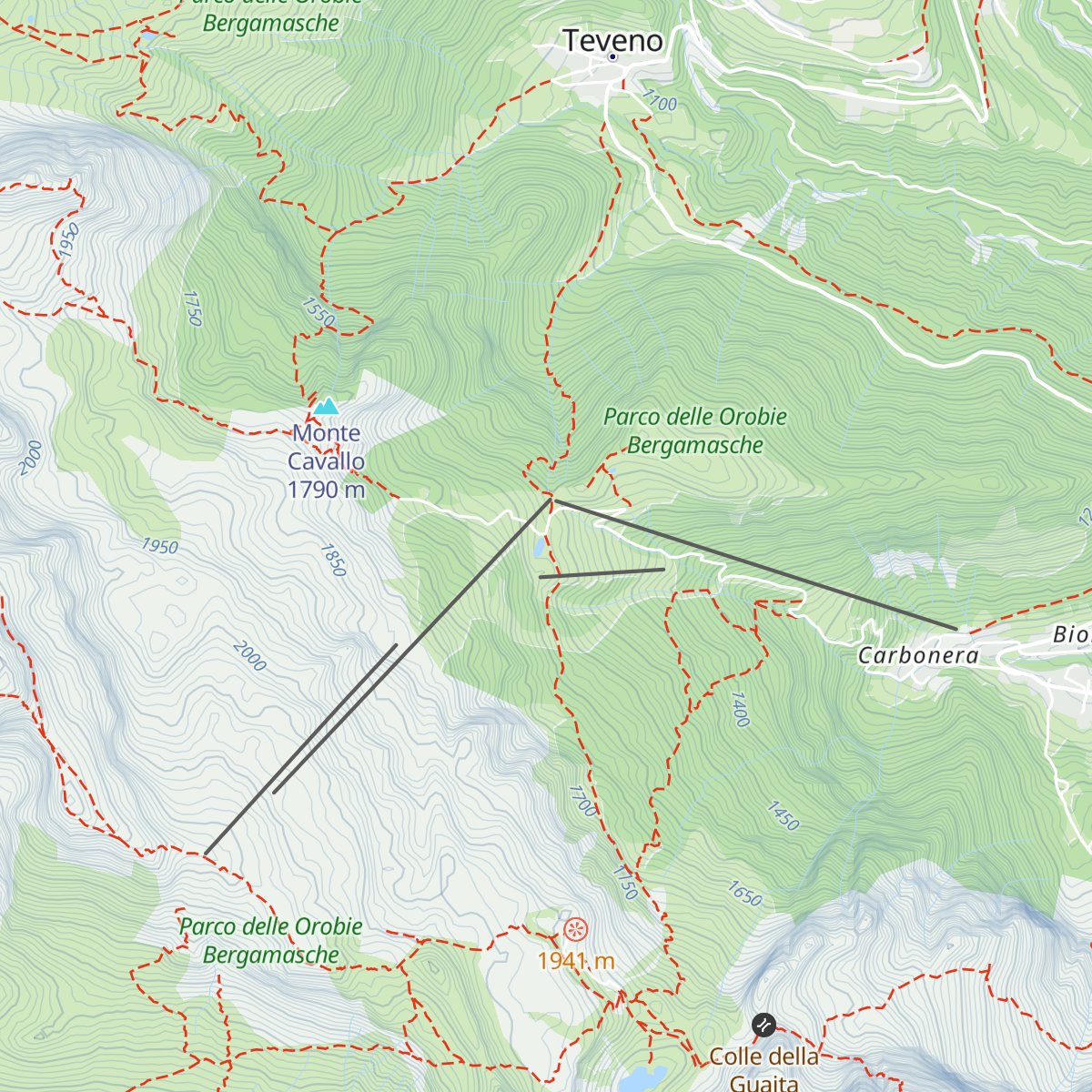 Malga Bolzone map