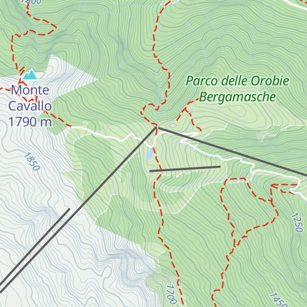 Map of Malga Bolzone