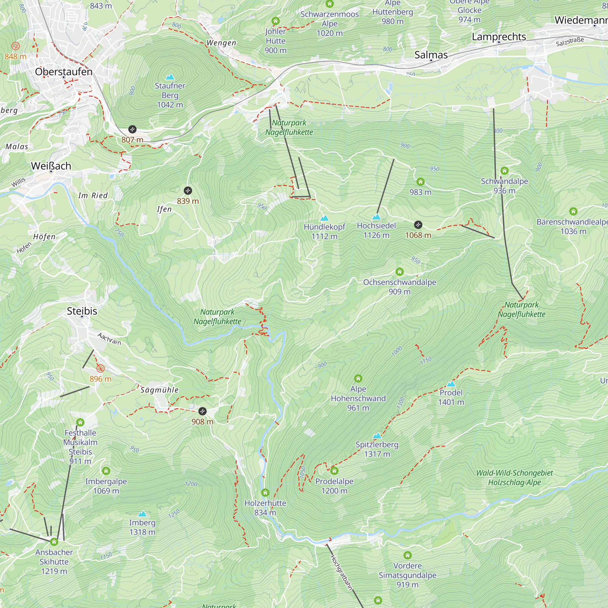 Turaalpe map