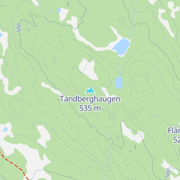 Map of Tandberghaugen