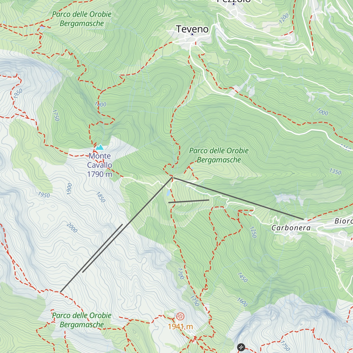 Chalet Plan del sole map