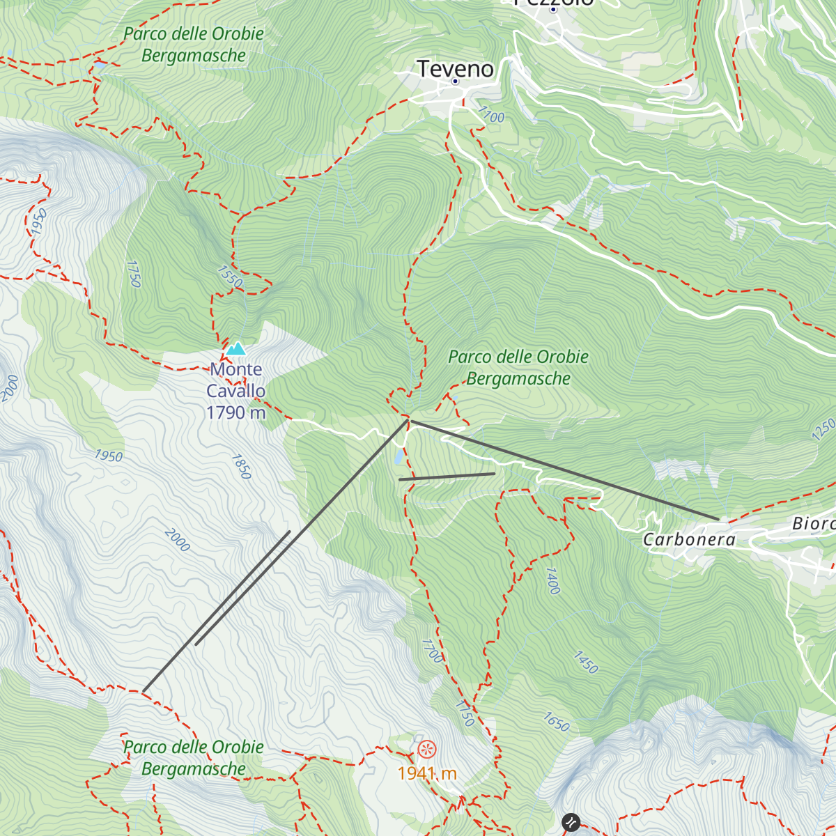Chalet Plan del sole map