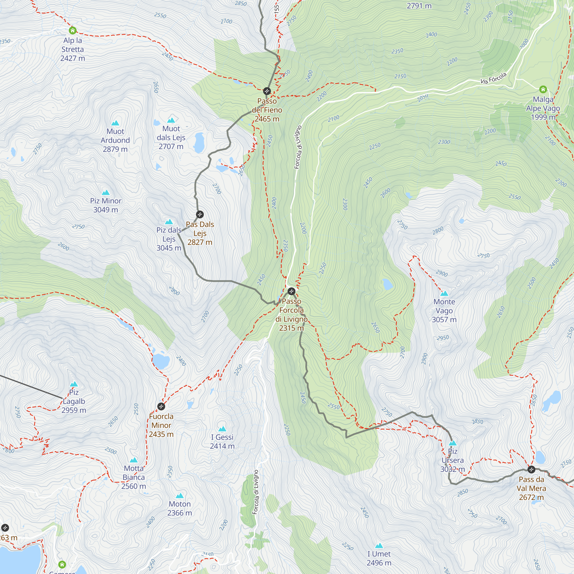 Rifugio Tridentina map
