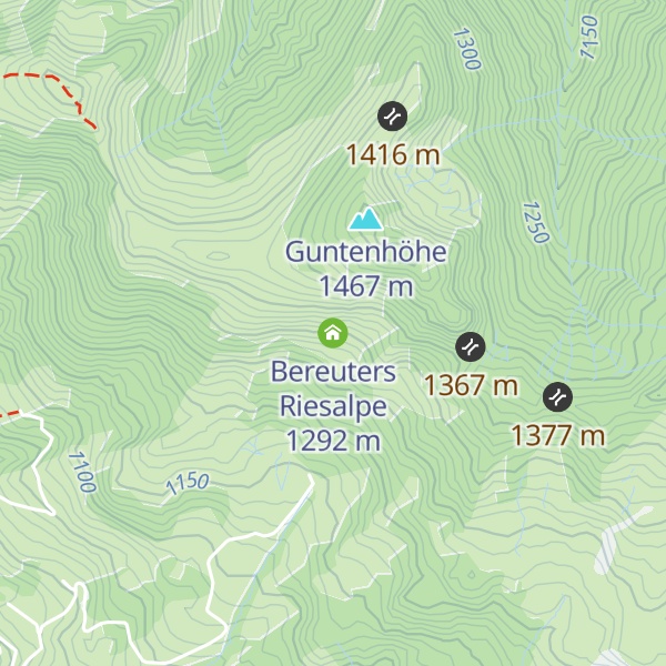 Map of Bereuters Riesalpe