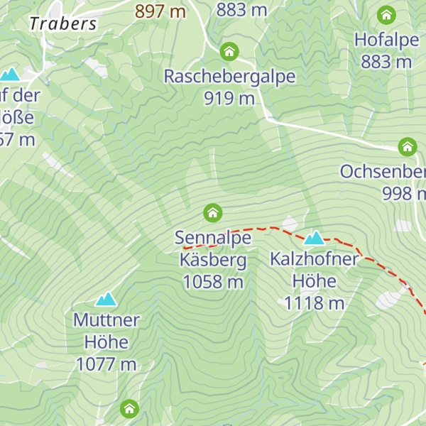 Map of Sennalpe Käsberg