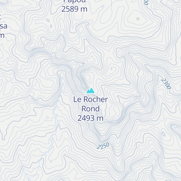 Map of Le Rocher Rond