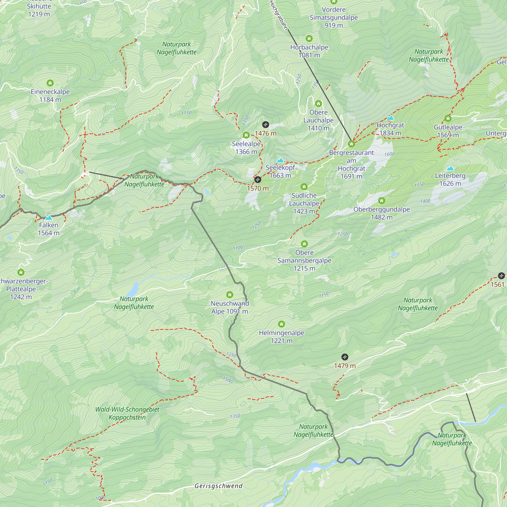 Untere Samansbergalpe map