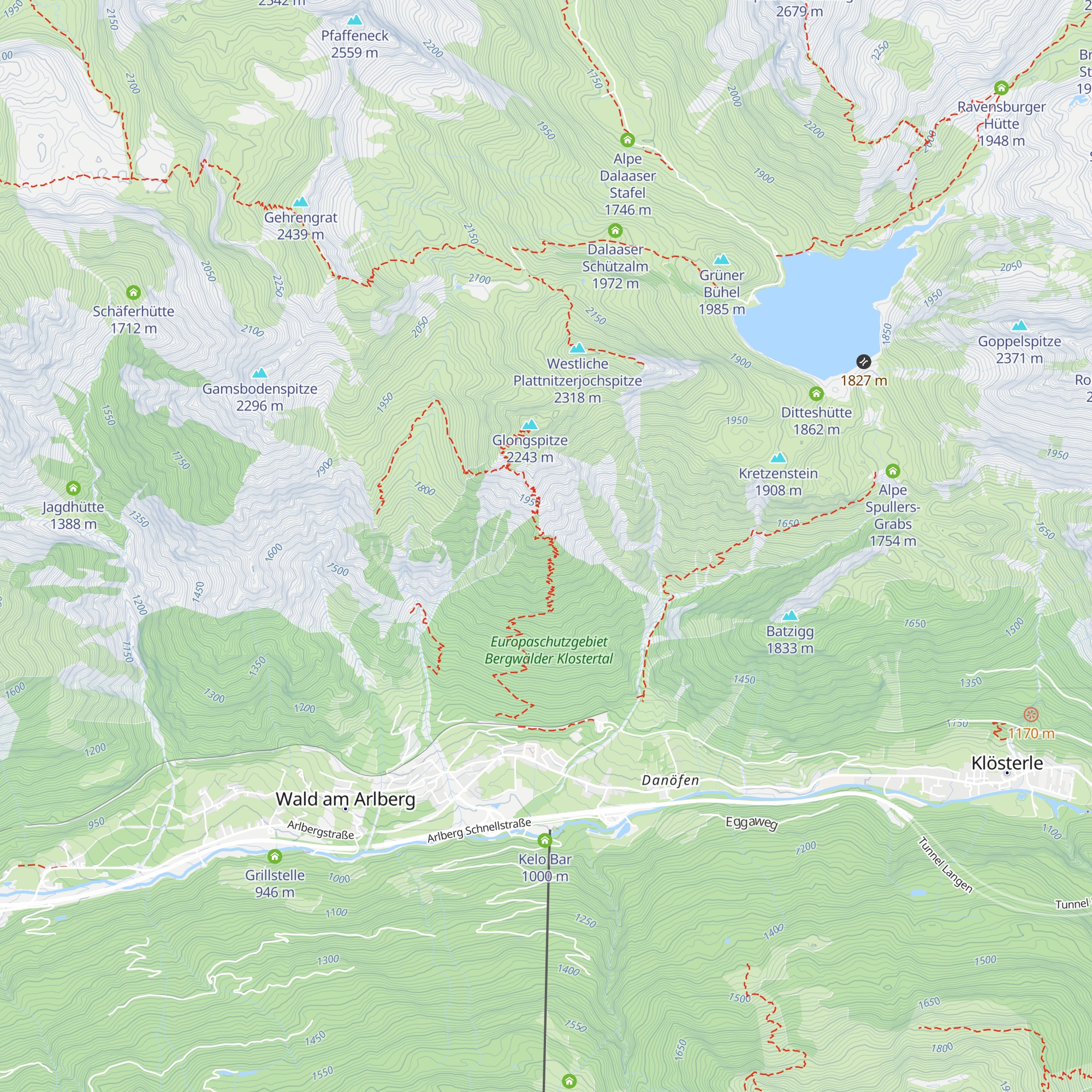 Wasserschloss Kraftwerk Spullersee map