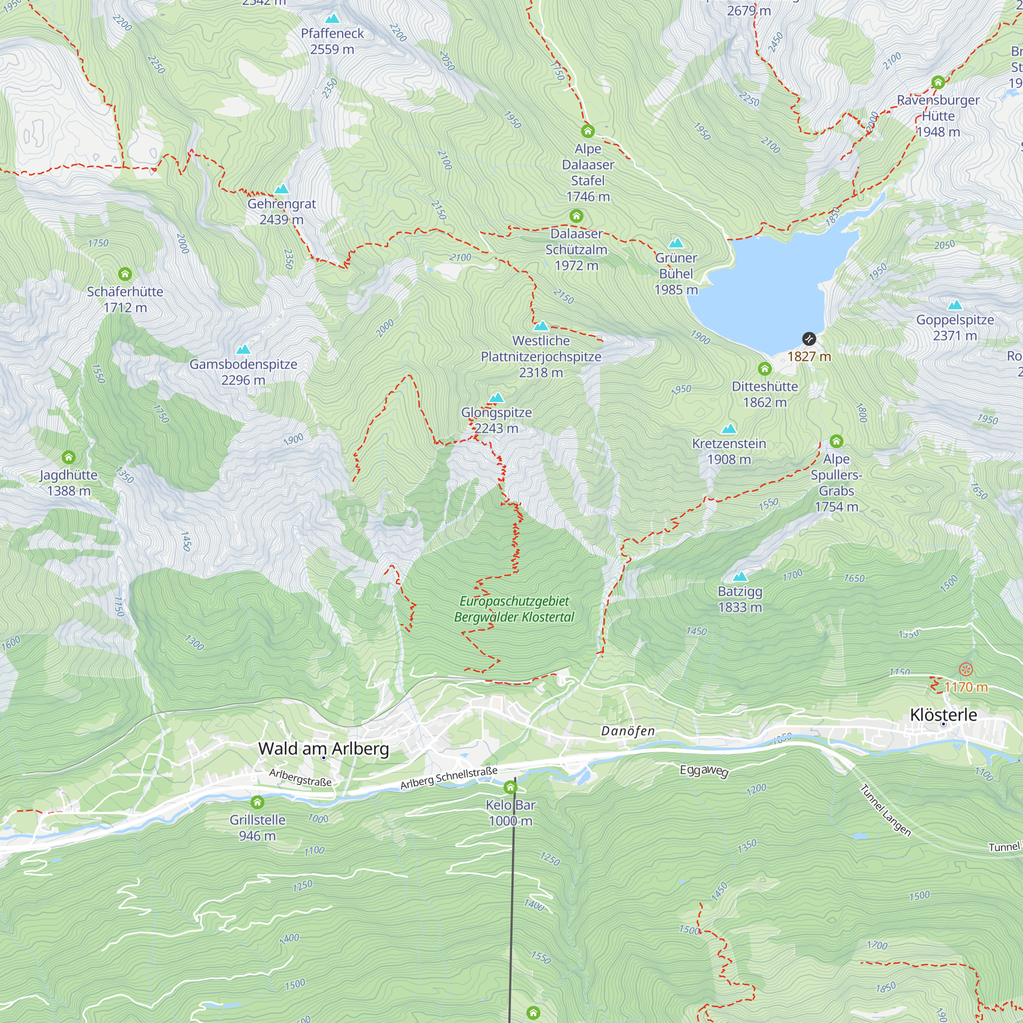Wasserschloss Kraftwerk Spullersee map