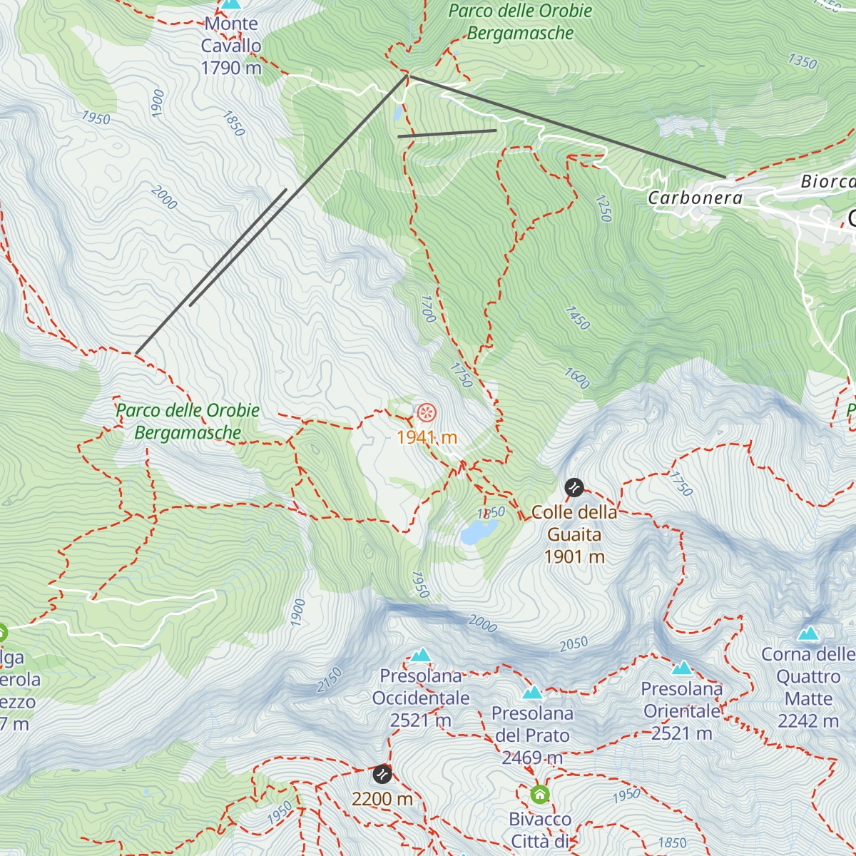 Rifugio Luigi Albani map