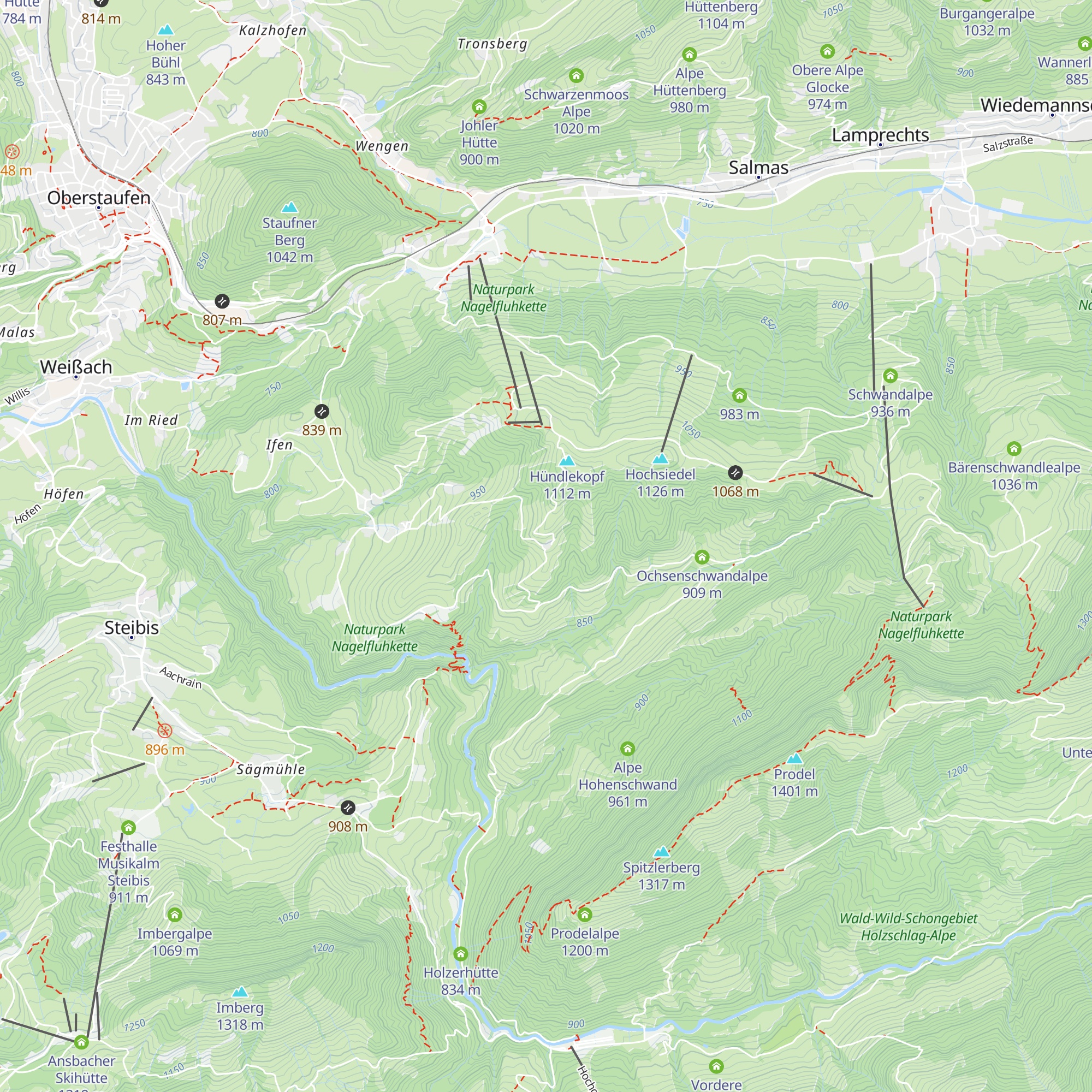 Sennalpe Bärenschwand map