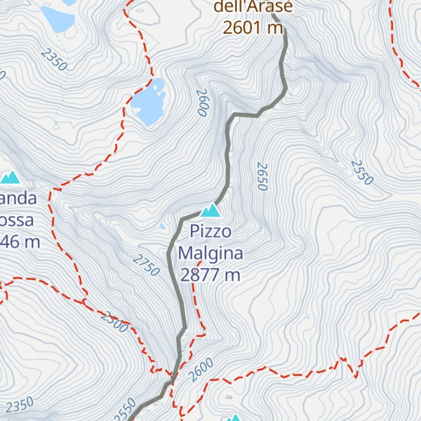 Map of Pizzo Malgina