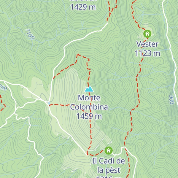 Map of Monte Colombina