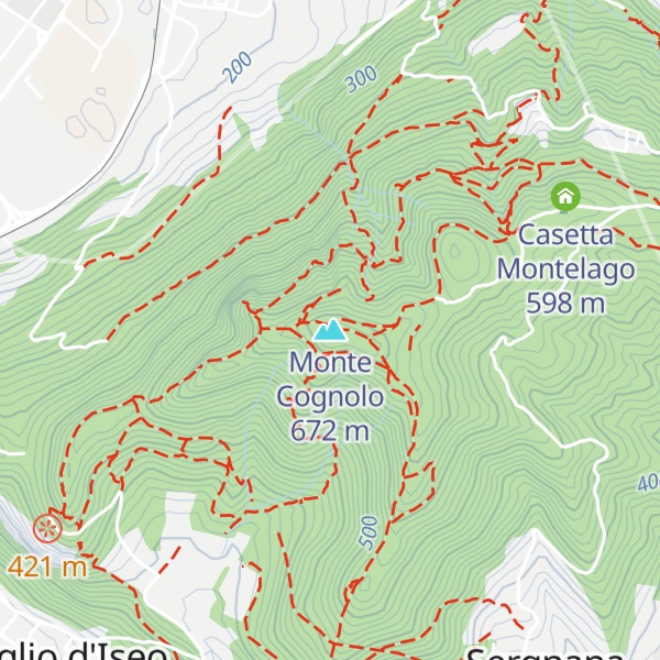 Map of Monte Cognolo