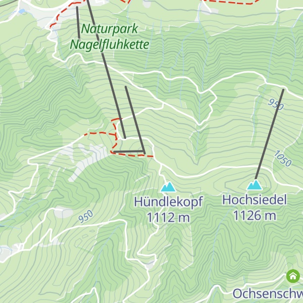 Map of Sennalpe Oberhündle